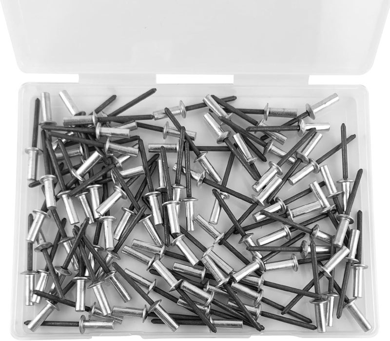 ALLCLEAN 120Pcs 3/16" x 5/8" Closed End Aluminum Blind Rivets with Steel Mandrel,4.8x16mm Pop Rivets Dome Head(Grip 0.5-0.625 Inch) - Image 4